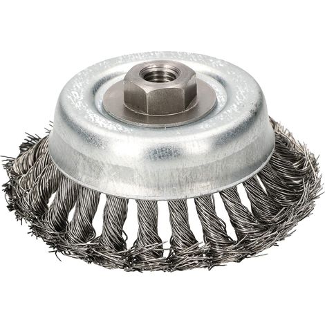 KOTARBAU Brosses à fil métallique 120 mm avec filetage M14 pour meuleuse d'angle (1/5)