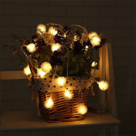 Guirlande Lumineuse Boules LED - 80 LED - 6 M - Étanche - Fonctionne sur Piles - Pour Extérieur Jardin Patio Camping (1/5)