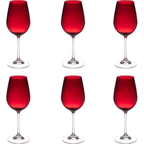 Table Passion - Verre à pied rouge Santa 35 cl (lot de 6) (1/4)