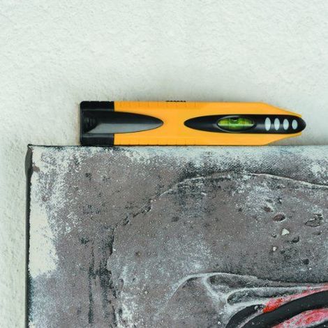 Unitec 46027 detecteur de metal et bois avec niveau a bulle et marqueur