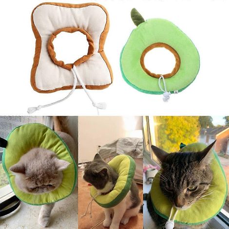 Collier de récupération pour chat, collier élisabéthain réglable, collier conique en peluche, anti-biscuits grillés. (1/4)