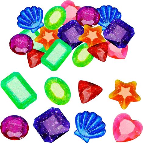 16 Piece Children's Pool Toy, 8 Styles, 2 Pieces Each Reusable and environmentally friendly material, sinking type, suitable for swimming pools, decorations, gifts (1/5)