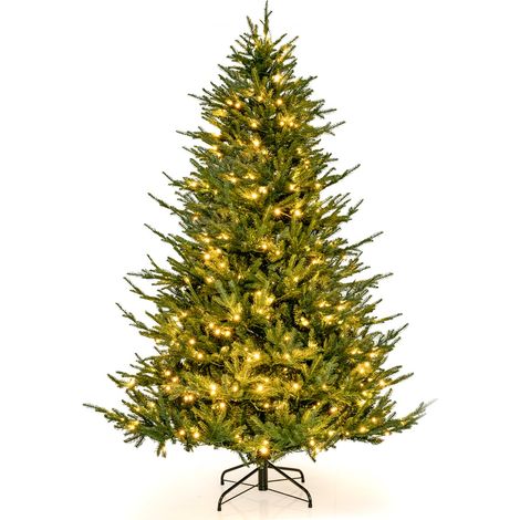 Albero di Natale artificiale da 183cm con 788 punte di ramo 280 luci LED decorazioni natalizie (1/5)