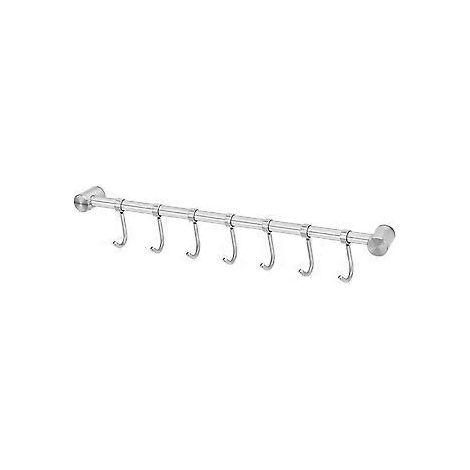Barre de suspension de cuisine SZTXJ en acier inoxydable avec 7 crochets - Barre de suspension pour rambarde de cuisine (1/5)