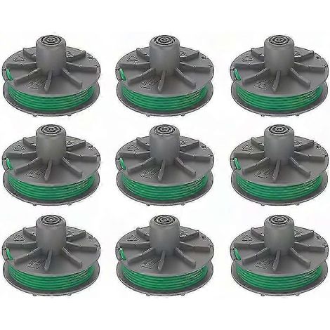 Lot de 9 bobines fil 5309-20 compatibles tondeuse GARDENA Powercut Plus 650/30, modèle 9811, rechanges coupe-herbe (1/5)
