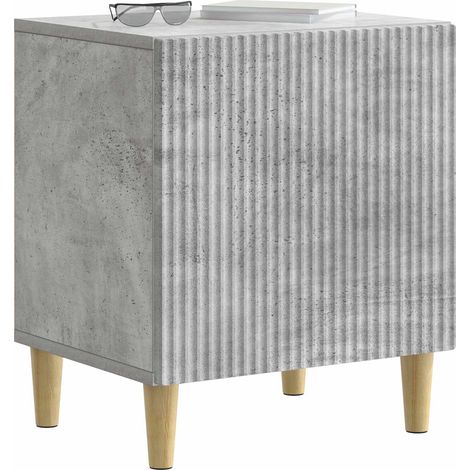 Maison Exclusive - Armadio da Notte Grigio Cemento 43 x 34,5 x 50 cm