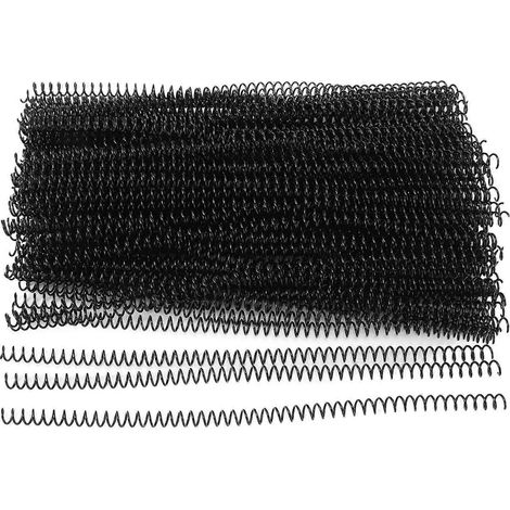 100 spirales, 48 anneaux, pas de 4:1, format A4, reliure plastique, capacité : 40 feuilles, 8 m (1/4)