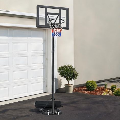 Panier de basket nero en acciaio PE 110 x 70 x 360 cm (1/5)
