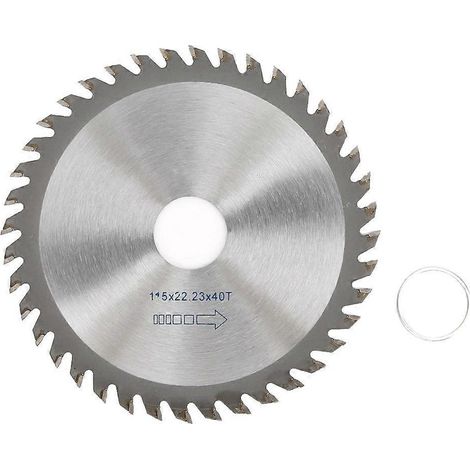 Lame de scie en carbure 40 dents, outil de travail du bois pour bois massif, 115 x 22,23 mm