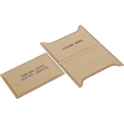 gabarits en acrylique pour pochettes, sacs, portefeuilles et autres créations en cuir. Outils et accessoires de loisirs créatifs. (1/5)