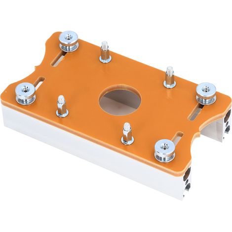 Plaque d'insertion pour table de défonceuse en bois, plaque de positionnement en alliage d'aluminium pour fraise de 65 mm, outils de travail du bois (1/5)