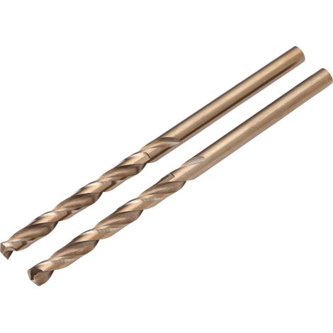 Draper Cobalt Drill Bit Set – 3.2mm X 2, High-Speed Steel M35 Cobalt Drill Bits for Heavy-Duty Drilling