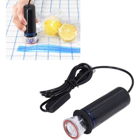 Pompe à air électrique USB portable avec 2 embouts et sac de rangement pour voyage (1/5)