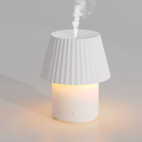 Mini lampe de table diffuseur d'arômes, humidificateur, diffuse un parfum avec une lumière chaude, parfaite pour une utilisation sur le bureau de la chambre à coucher la nuit pour apaiser l'esprit et (1/4)