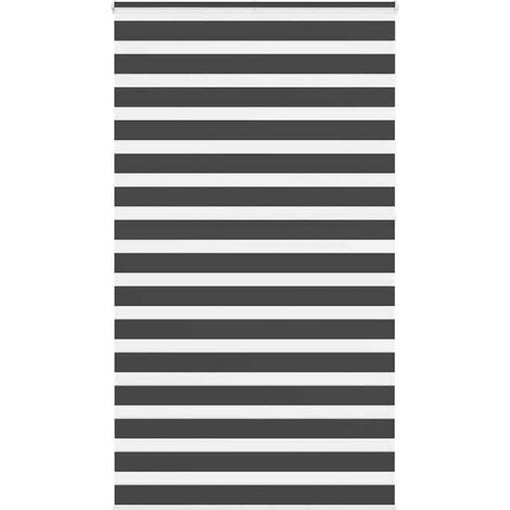 4014291 Store zèbre noir 120x230 cm largeur du tissu 115,9 cm polyester (1/5)