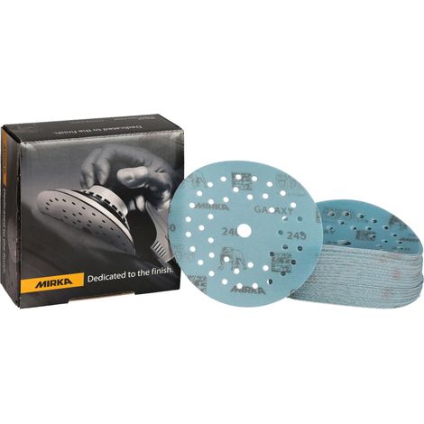 'DISCO ABRASIVO CIRCOLARE MULTIFORO ''GALAXY MULTIFIT GRIP''  Ø 125 mm - grana 240 Q.TA 50' Ø 125 mm - grana 240