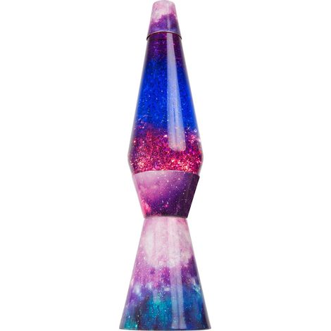 Fisura - Lampada lava Galaxy. Base multicolore, liquido trasparente e glitter di lava. Lampada ad effetto rilassante. Con lampadina di ricambio. 11,5 cm x 11,5 cm x 40 cm. (1/5)