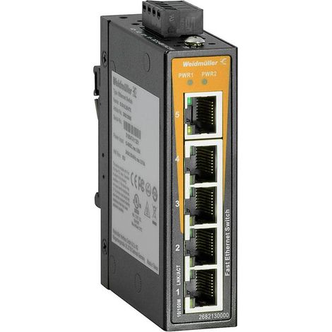 Commutateur Ethernet industriel Weidmüller IE-SW-EL05-5TX 5 ports 100 MBit/s A195102