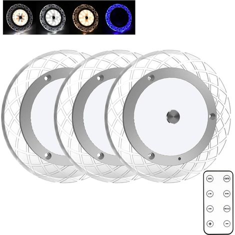 plafonnier led intérieur 12 v 3 pièces 81 led 600 lm rv pour camping-car bateau caravane