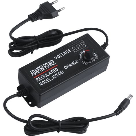 DC3-24V 3A 15W-72W Transformateur d'éclairage ajustable avec adaptateur de commutation d'alimentation réglable avec écran 3A Pilote de voyant pour entrée de bande à LED AC100V-240V