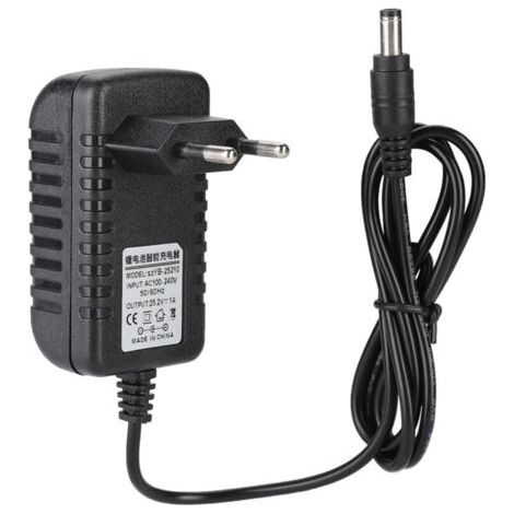 Adaptateur de chargeur Li Ion 25.2V/1A à charge rapide, entrée 100‑240V, protections multi-niveaux, prise EU (1/5)