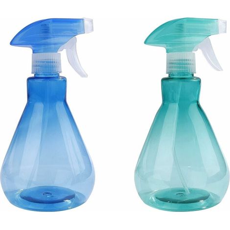 SHINING HOUSE Sprühflaschen, 500 ml, Kunststoff, feiner Sprühnebel, leere Sprühflaschen für die Reinigung von Gartenarbeiten und Lebensmitteln, 2 Stück (1/5)