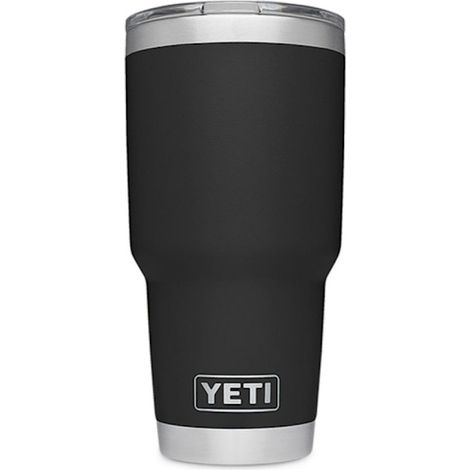 Yeti Rambler 30 oz Isolierglasflasche mit Magslider-Deckel – Schwarz, Yeti 30 oz schwarze Thermosflasche (1/4)