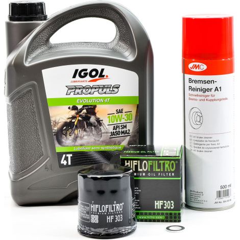 Kit Entretien Vidange Standard pour HONDA NT 650 Hawk GT de 1988 à 1990 - IGOL PROPULS EVOLUTION 10W30 4L