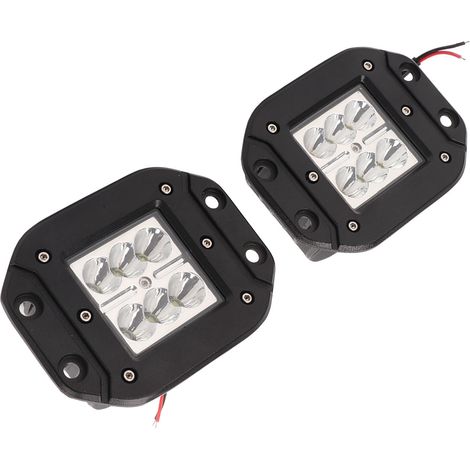 1 paire de phares de conduite LED tout-terrain 12-24 V CC, étanches IP67, projecteurs haute luminosité 4 W, de remplacement pour Polaris Sportsman (1/5)
