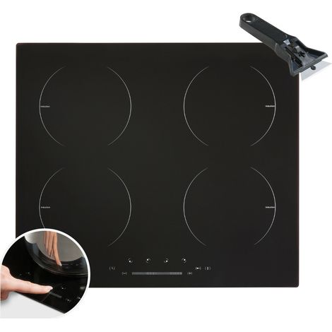 AREBOS Induktionskochfeld Glaskeramik Kochfeld Kochplatten Autark 6000 W 4 Zonen (1/5)