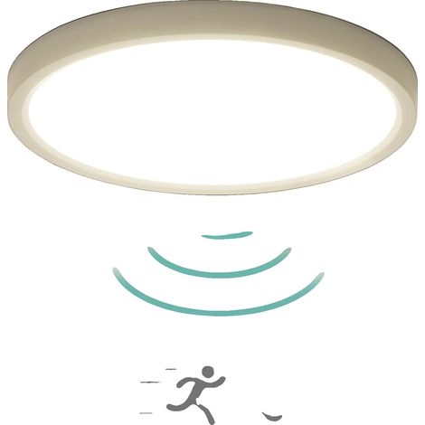 Plafonnier, Capteur de mouvement radar, Capteur crépusculaire, 1PC, Lumière neutre-a, BLANC-a, 16-20W-a (1/2)