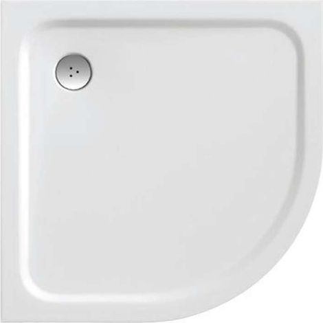 Ravak Galaxy Pro Chrome - Plato de ducha Elipso Pro-90 Cromo, 90x90 cm, blanco XA247701010 (1/4)
