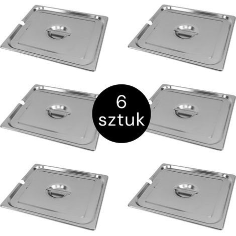 Deckel für GN Mega-M 2/3 353x325 mit Aussparung (6er-Set) N