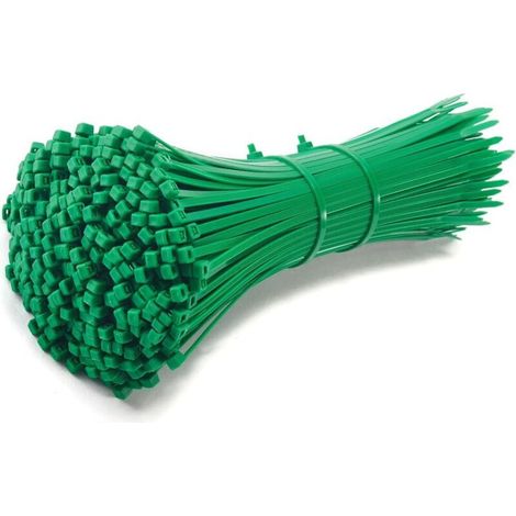 200 Pcs Green Plastic Cable Ties 200 3.6 mm, Small Cable Tie, Nylon Cable Tie for Cable Management Green