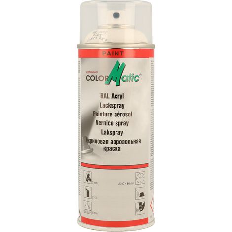 PEINTURE ACRYLIQUE RAL9010 BRILLANT 400ML COLORMATIC