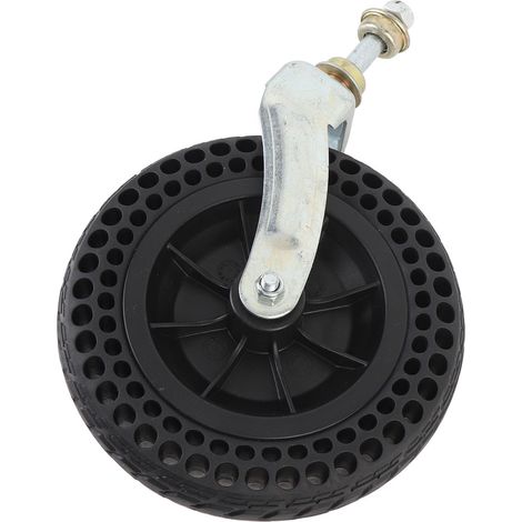 Roue avant de chariot 8 pouces de remplacement, pneu antidérapant en caoutchouc TPE solide pour roulettes, charge de 75KG (1/5)