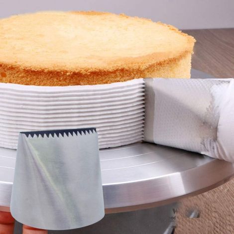 Buse Extra Large en Acier Inoxydable, Douilles De Glaçage, Outils De Décoration De Gâteaux À Crème, Pointe De Pâtisserie, Accessoires De Cuisson pour Fondant (1/5)