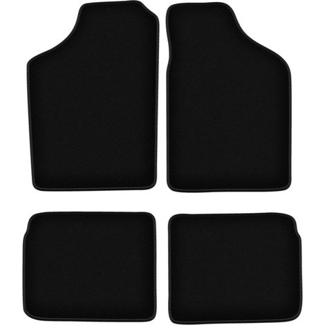 Tappetini BASIC in velluto nero per: Volkswagen Polo II coupé, hatchback, berlina (1981-1992) (1/5)