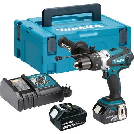 Makita DHP458RFE LXT 18v Combi Hammer Drill - 2 Batts - Replaces BHP458 (1/4)