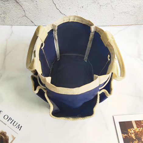 Sac de jardinage avec pochettes, rangement pour outils de jardin, cadeau pour femme et homme, organisateur pratique, toile résistante, grand format, idéal potager et balcon. (1/3)