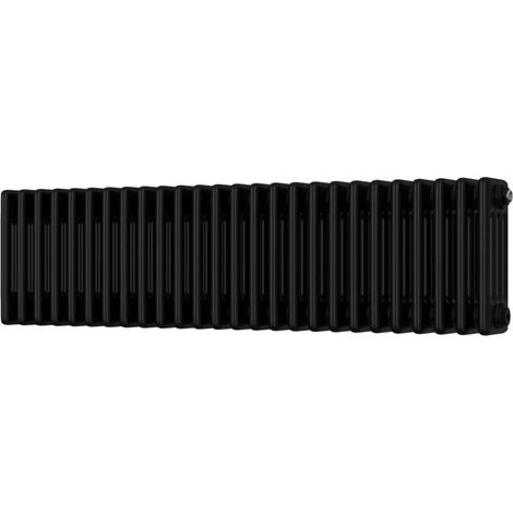 Alpha - Black Column Radiator H300mm x W1164mm 4 Column