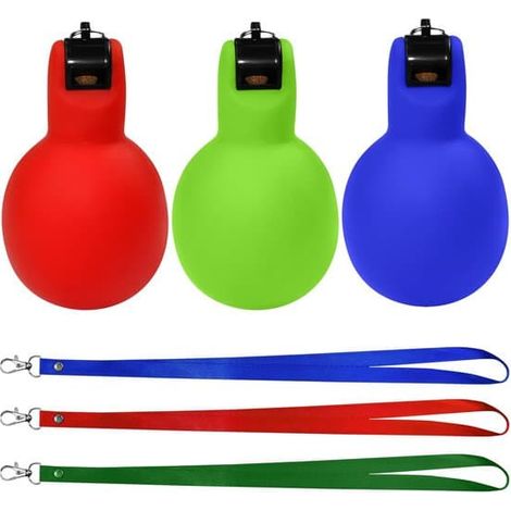 Sifflet à trois mains avec dragonne, sifflet haute fréquence pour arbitre sportif, dressage de chiens, football, enseignant d'EPS (1/5)