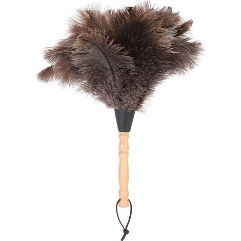 Dailygoods - Paño de limpieza reutilizable de plumas de avestruz con mango de madera (1/5)