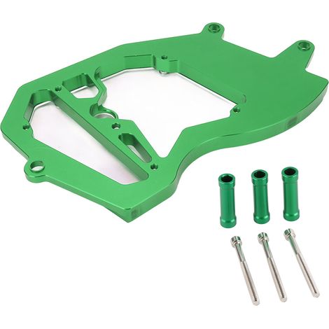 Carter chaîne avant CNC en alliage d'aluminium, protection moteur remplacement ZX6R 2009-2021, vert (1/5)