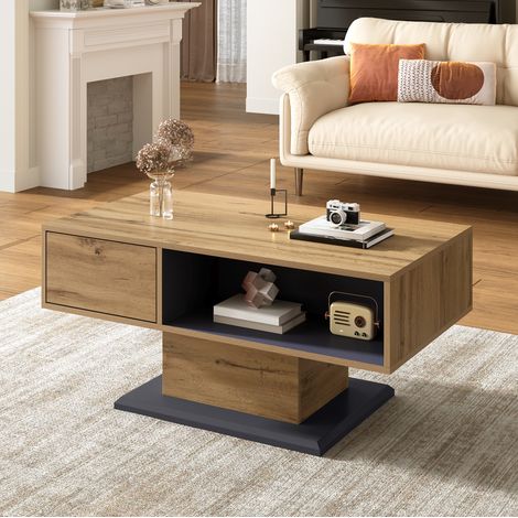 Mesa centro con almacenaje doble cara 100 cm OKMYHOME (1/5)