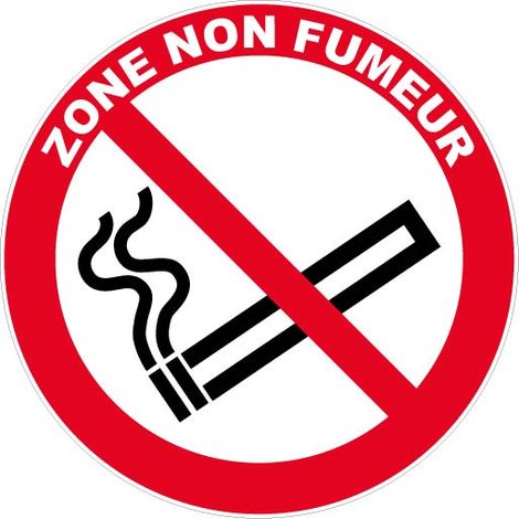 Panneau Zone non fumeur - Rigide Ø180mm - 4040264