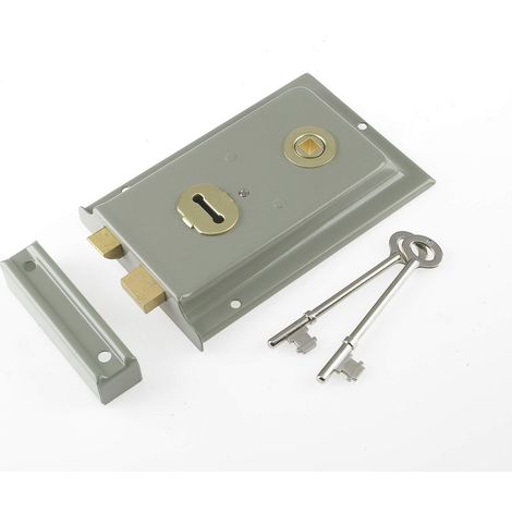 Yale Locks P334 Rim Lock Grey Finish 156 X 104Mm Visi