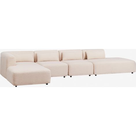 SKLUM 4-teiliges modulares Chaiselongue-Sofa in der linken Ecke mit Fogler-Chaiselounge (1/5)