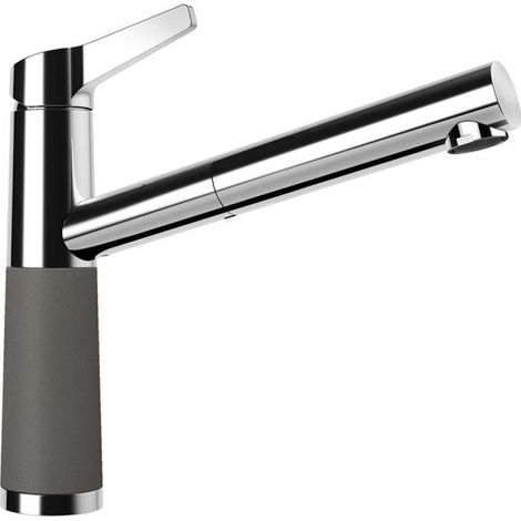 Schock Küchenarmatur SC-510 Chrom/Cristadur ausziehbarer Auslauf Niederdruck Silverstone (1/3)
