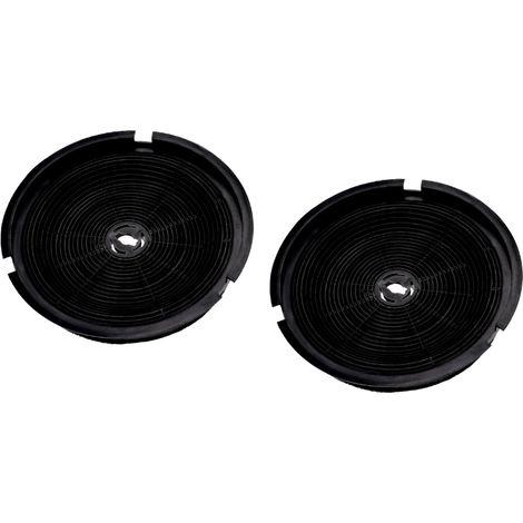 Trade-Shop Aktivkohlefilter Geruchsfilter Ø190mm für Belling, Beko, Airlux, Bauknecht, Ignis, Ikea, Philips, Whirlpool Dunstabzugshauben - 2 Stück